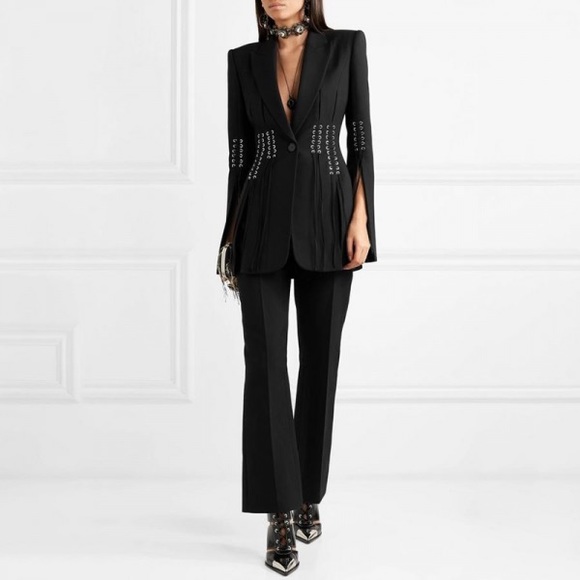 Vicky and Lucus Jackets & Blazers - Vicky and Lucus Lace Up Design Blazer
